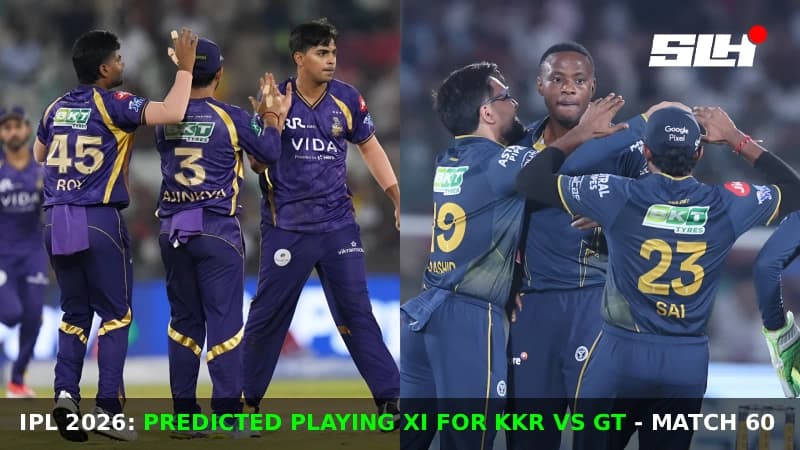 IPL 2026: Predicted Playing XI for KKR vs GT – Match 60