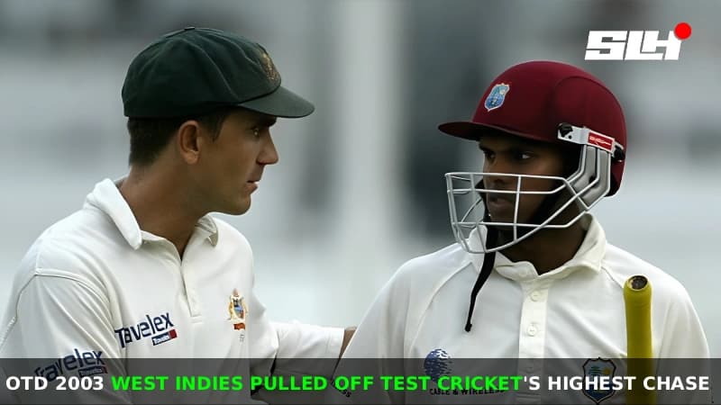 OTD 2003 West Indies pulled off Test cricket’s highest chase